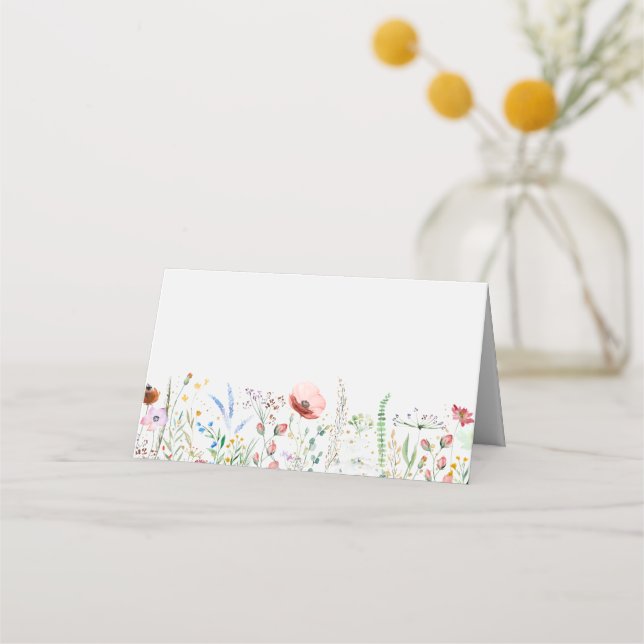 Wildflower  place card (Front)