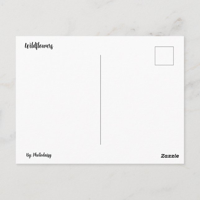 Wildflower Postcard (Back)