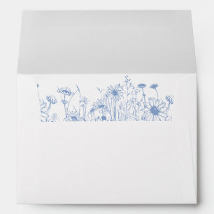 Wildflower Powder Blue Envelope