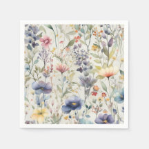 Wildflower Print Napkins