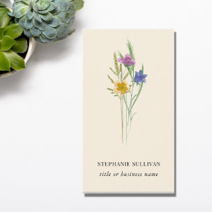 Wildflower Professional Business Card