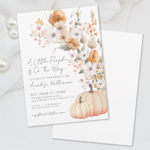 Wildflower Pumpkin Baby Shower Invitation