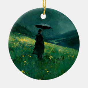 Wildflower Rainy Field Ornament