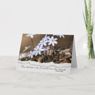 wildflower religious sympathy card