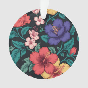 Wildflower Repeat Pattern Ornament