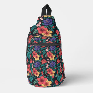 Wildflower Repeat Pattern Sling Bag