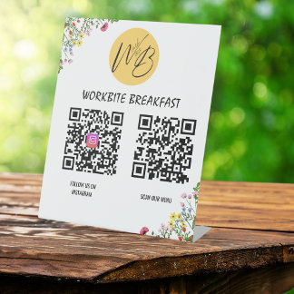Wildflower Restaurant Menu, Instagram Qr Code Pedestal Sign