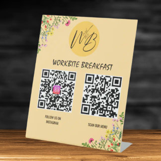 Wildflower Restaurant Menu, Instagram Qr Code Pedestal Sign