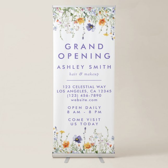 Wildflower Retractable Banner (Front)