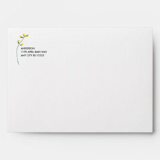 Wildflower return address #2 envelope
