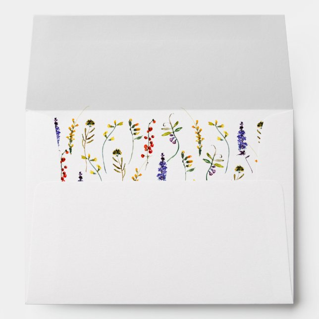 Wildflower return address envelope (Back (Bottom))