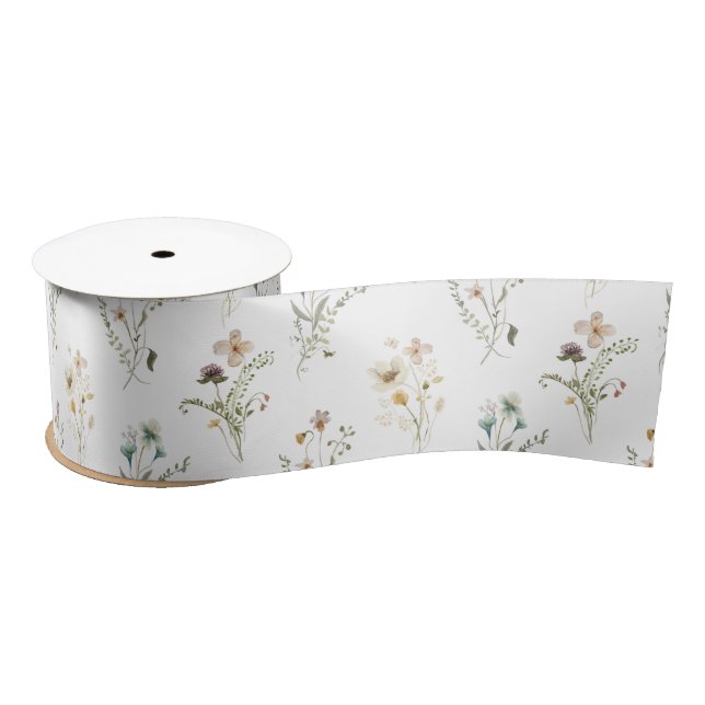 Wildflower Ribbon Satin Ribbon (Spool)