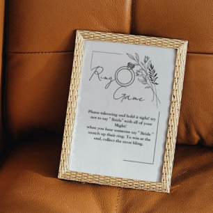 Wildflower ring game don't say bride  poster