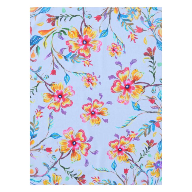 Wildflower Riot 52" x 70" Tablecloth (Front)