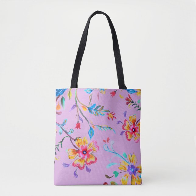 Wildflower Riot Tote Bag (Front)