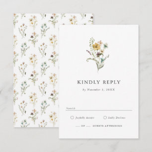 Wildflower RSVP Card