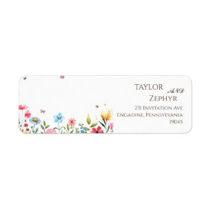 Wildflower RSVP Return Address