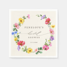 Wildflower Rustic Chic Floral boho Bridal shower