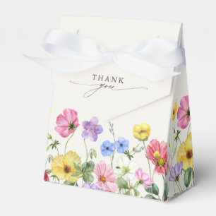 Wildflower Rustic Chic Floral Boho Country Wedding Favour Box