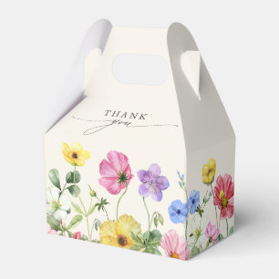 Wildflower Rustic Chic Floral Boho Country Wedding Favour Box