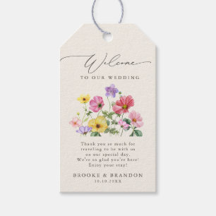 Wildflower Rustic Chic Floral Boho Country Wedding Gift Tags