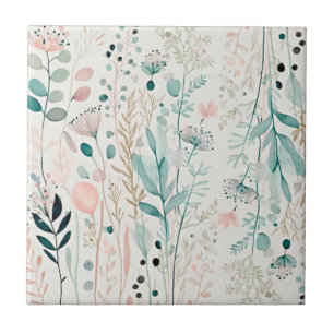 Wildflower rustic tile