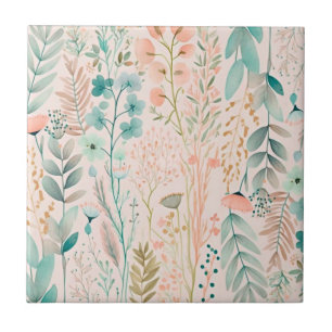 Wildflower rustic tile