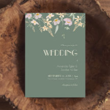 Wildflower Sage Deco Wedding