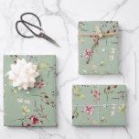 Wildflower Sage Green Floral  Wrapping Paper Sheet<br><div class="desc">Modern wildflower sage green floral wrapping paper.</div>