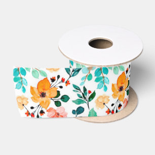  Wildflower Satin Ribbon