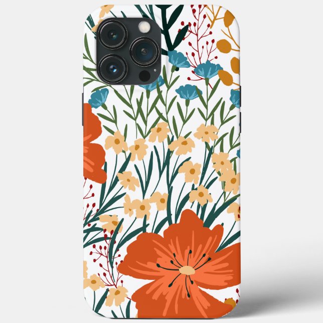 Wildflower Seamless Pattern  Case-Mate iPhone Case (Back)