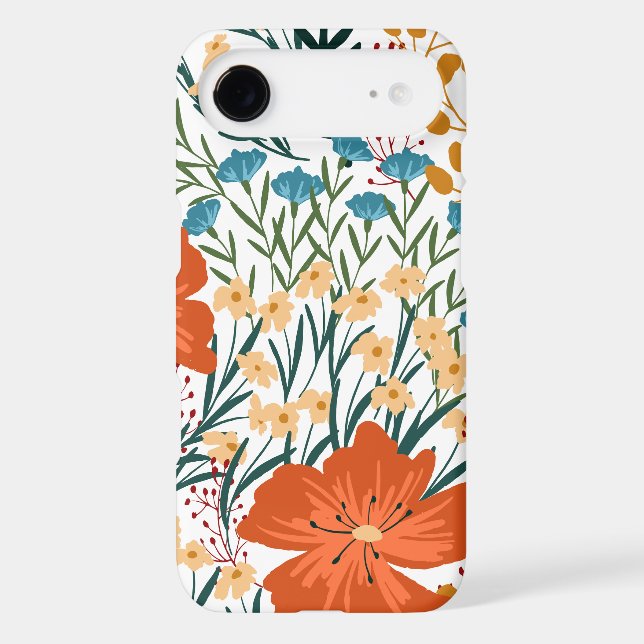 Wildflower Seamless Pattern  Case-Mate iPhone Case (Back)