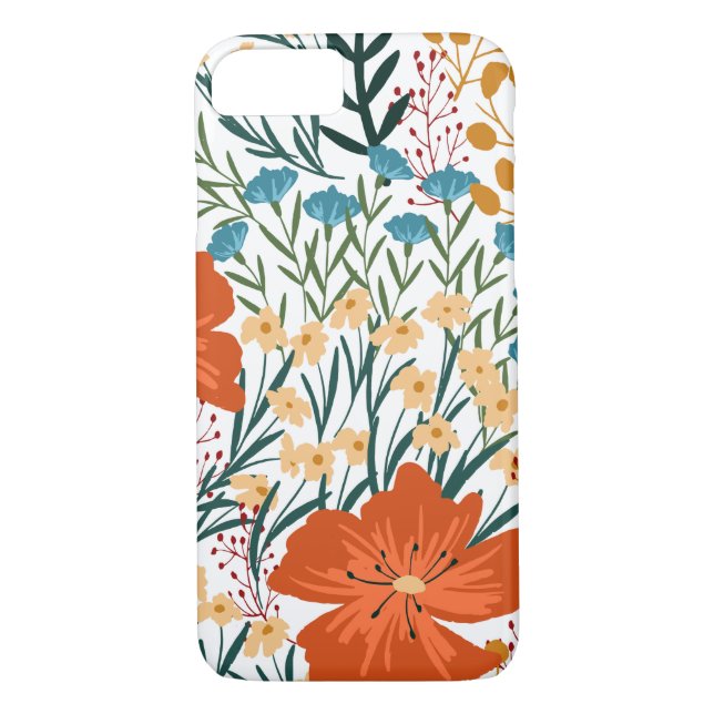 Wildflower Seamless Pattern  Case-Mate iPhone Case (Back)