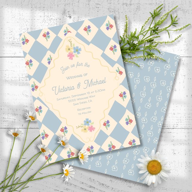 Wildflower Seed Packet Hand Drawn Wedding Invitation (Creator Uploaded)