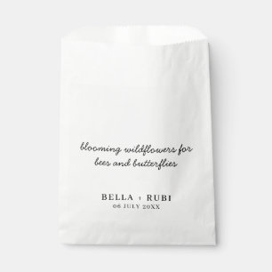 Wildflower Seed Wedding Favor Bag for Bees