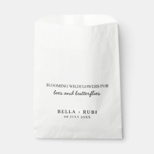 Wildflower Seed Wedding Favour Bag for Bees & Butt
