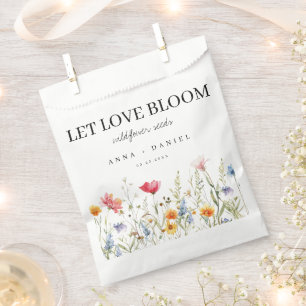Wildflower Seeds Wedding Favour Bag