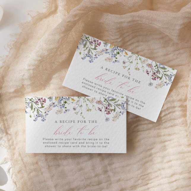 Wildflower Share a Recipe Enclosure Card Insert (Creator Uploaded)