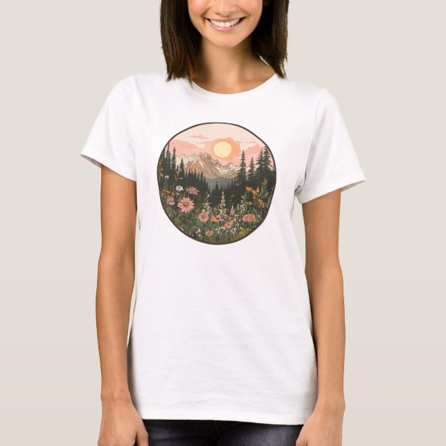 Wildflower Shirt for Women Outdoor Adventurer (Front)