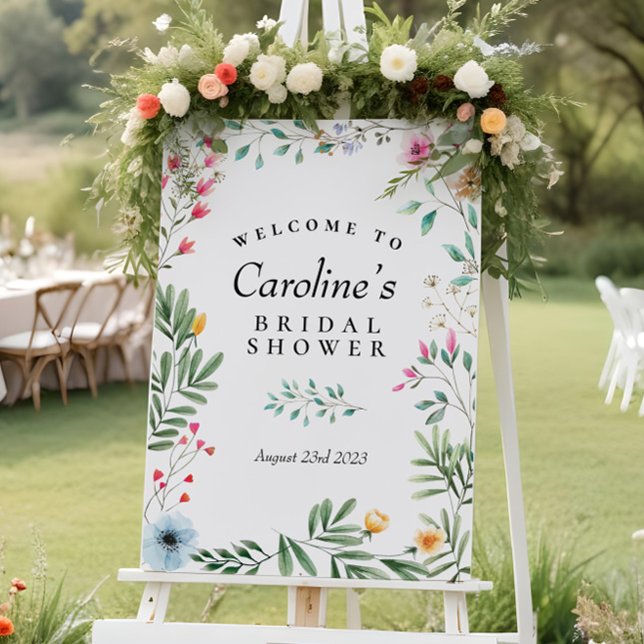 Wildflower Shower Welcome Sign (Creator Uploaded)