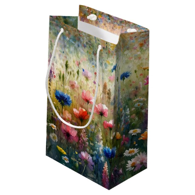 Wildflower Small OR Medium Gift Bag (Back Angled)
