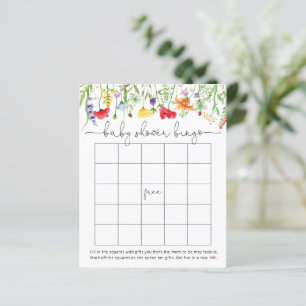 Wildflower Spring Baby Shower Baby Bingo Game