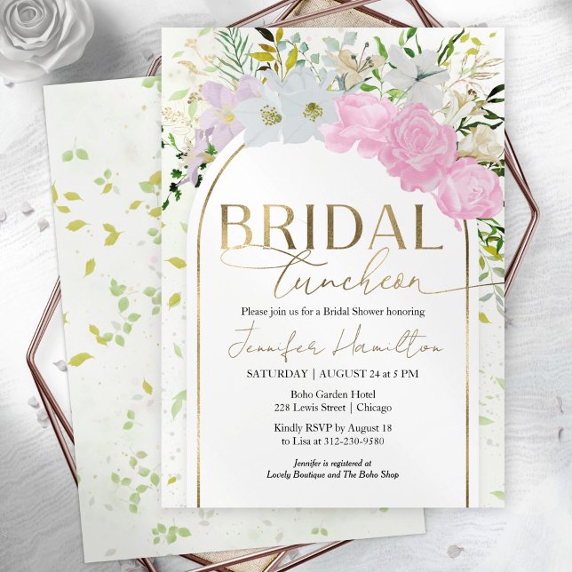 Wildflower Spring Bridal Luncheon Bridal Shower Invitation (Creator Uploaded)