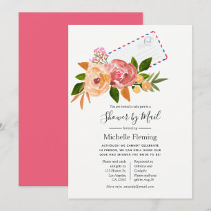 Wildflower Spring Bridal or Baby Shower by Mail Invitation