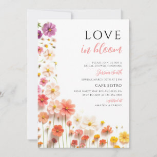 Wildflower Spring Bridal Shower Invitation