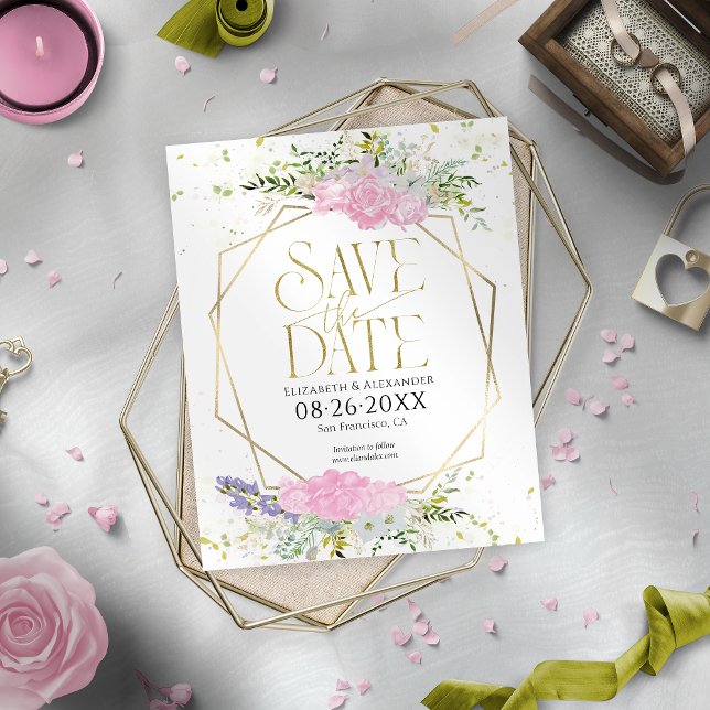 Wildflower Spring Budget Wedding Save The Date (Creator Uploaded)
