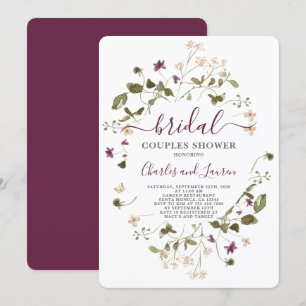 Wildflower Spring Couples bridal shower Invitation