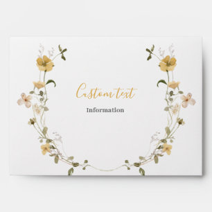 Wildflower Spring floral Envelope