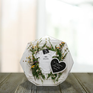 wildflower spring floral pregnancy announcement photo block