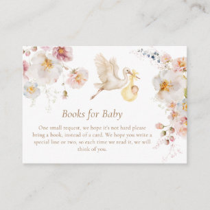 Wildflower Spring Garden Books Request Enclosure Card